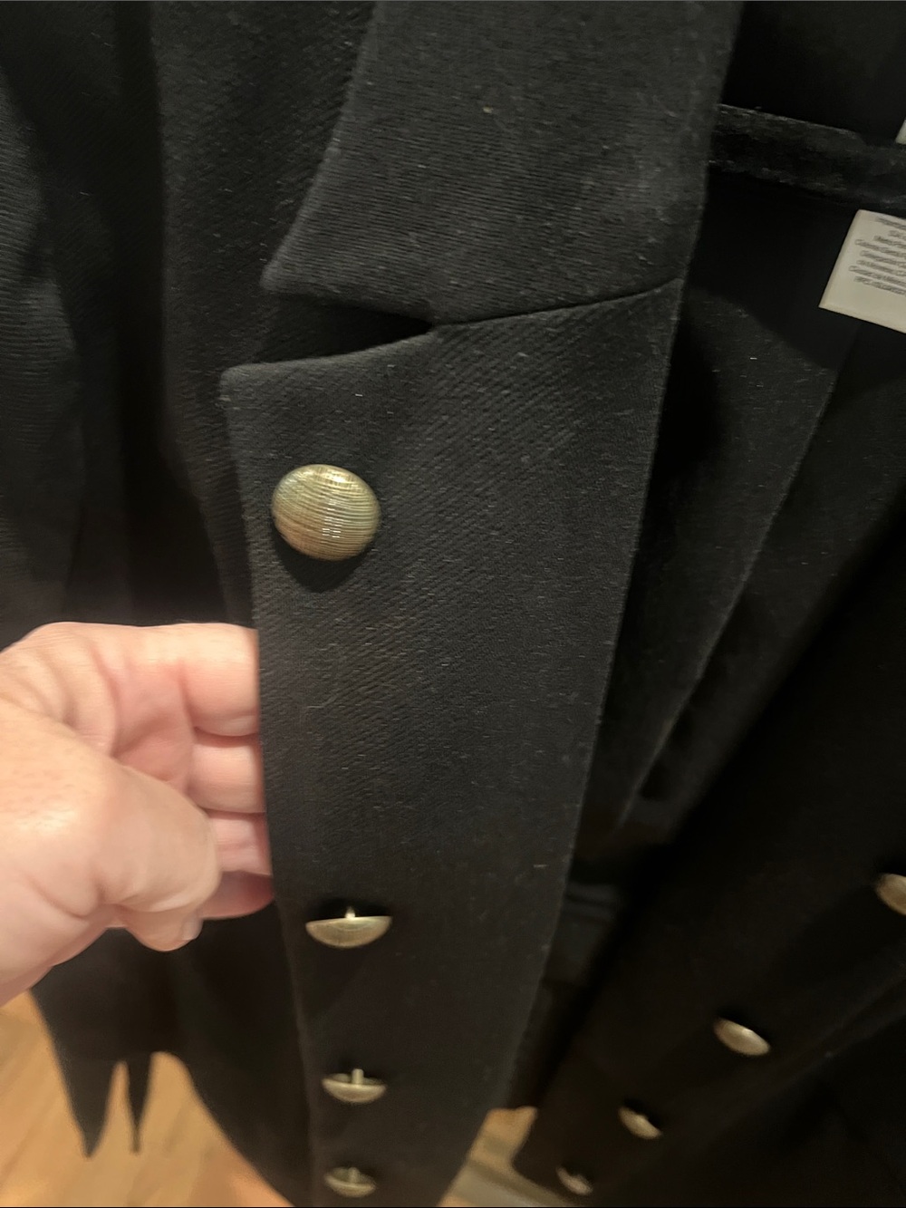 Chico’s Black Military-Style Women's Jacket Size 3 - Picture 2 of 6